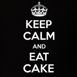 Keep Calm And Eat Cake Funny Food Snack Gift Idea T Shirt