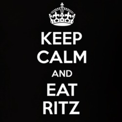 Keep Calm And Eat Ritz Crackers Funny Food Snack Gift Idea T Shirt