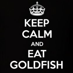 Keep Calm And Eat Goldfish Funny Food Snack Gift Idea T Shirt
