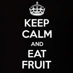 Keep Calm And Eat Fruit Vegan Raw Funny Food Snack Gift Idea T Shirt