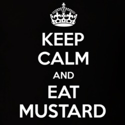 Keep Calm And Eat Mustard Funny Food Snack Gift Idea T Shirt