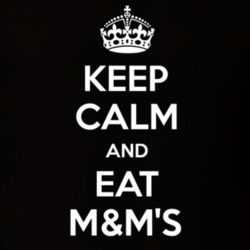 Keep Calm And Eat M&m's Funny Food Snack Gift Idea T Shirt