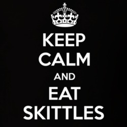 Keep Calm And Eat Skittles Funny Food Snack Gift Idea T Shirt