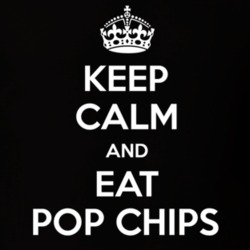 Keep Calm And Eat Pop Chips Funny Food Snack Gift Idea T Shirt
