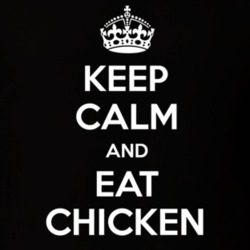 Keep Calm And Eat Chicken Funny Food Snack Gift Idea T Shirt