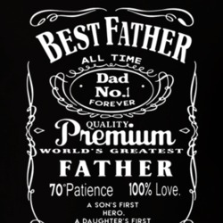 Best Father Premium Dad Funny Father's Day Gift T Shirt