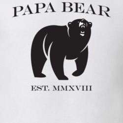 Papa Bear Dad Funny Father's Day Gift T Shirt