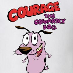 Courage The Cowardly Dog TV Show 90s Kid Cartoon Gift T Shirt