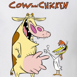 Cow And Chicken TV Show 90s Kid Cartoon Gift T Shirt