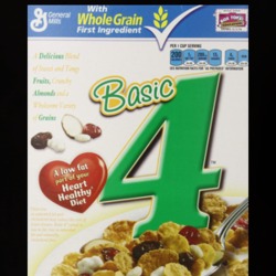 Basic 4 Cereal Food Logo Gift T Shirt