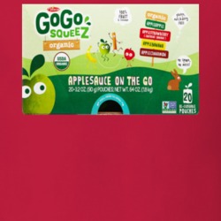Gogo Squeez Organic Applesauce Organic Snack Brand Logo Gift T Shirt