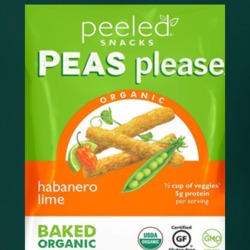 Peeled Snacks Organic Peas Please Snack Brand Logo Gift T Shirt