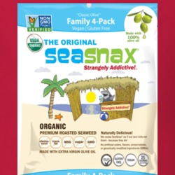 Seasnax Grab & Go Organic Snack Brand Logo Gift T Shirt
