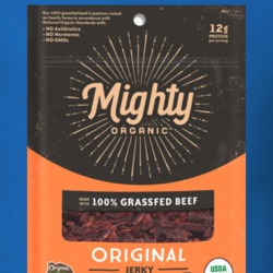 Mighty Organic Meat Stick Organic Snack Brand Logo Gift T Shirt