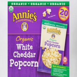 Annie's White Cheddar Popcorn Organic Snack Brand Logo Gift T Shirt