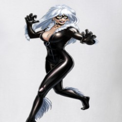 Black Cat Superhero Comic Fan Gift T Shirt