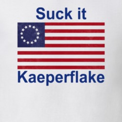 Betsy Ross Suck It Kaeperflake American Flag Replica T Shirt