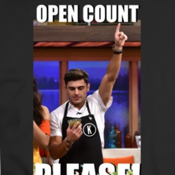 Open Count Please! Zac Efron T Shirt