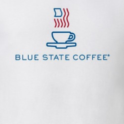 Blue State Coffee Lover Gift T Shirt