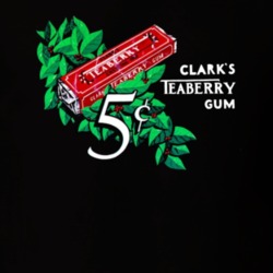 Clark's Teaberry Gum Candy Snack Gift Worn Vintage T Shirt