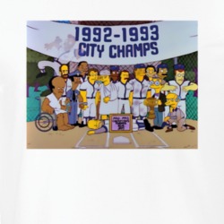 Simpsons Baseball Blue Jay T Shirt