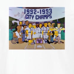 Simpsons Baseball Blue Jay T Shirt