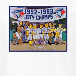 Simpsons Baseball Blue Jay T Shirt