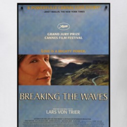 Breaking The Waves 90's Movie Poster Gift T Shirt