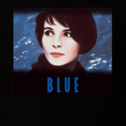 Three Colours Blue 90's Movie Poster Gift T Shirt