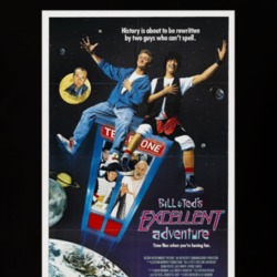 Bill And Ted's Excellent Adventure 80's Movie Poster Gift T Shirt