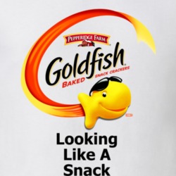 Goldfish Food Snack Gift Fan T Shirt