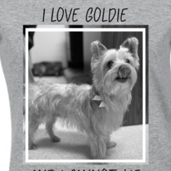 I Love Goldie Ladies T Shirt