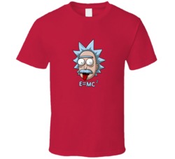 Funny Albert Einstein Cartoon e=mc T Shirt