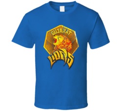 Gujarat Lions IPL Cricket Sports Lover Cool Trendy Worn Look T Shirt