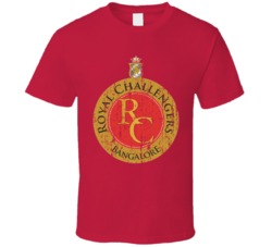 Royal Challengers Bangalore IPL Cricket Sports Lover Cool Worn Look T 