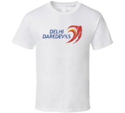 Delhi Daredevils IPL Cricket Sports Lover Cool Trendy Worn Look T Shir