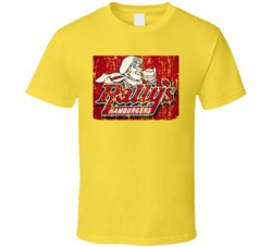 Rally's Hamburgers Retro Restaurant Cool Worn Look T Shirt