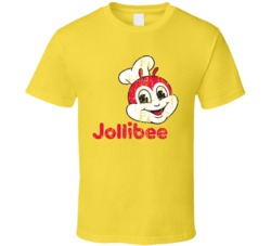 Jollibee Retro Restaurant Cool Worn Look T Shirt