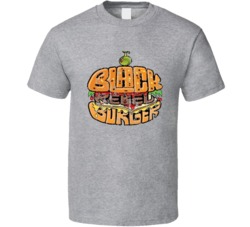 Black Rebel Burger Retro Restaurant Cool Worn Look T Shirt