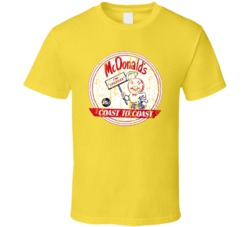 Mc Donald's Retro Restaurant Cool Worn Look T Shirt