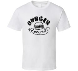 Burger Record Retro Restaurant Cool Worn Look T Shirt
