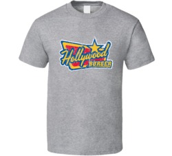 Hollywood Burger Retro Restaurant Cool Worn Look T Shirt