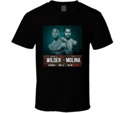 Deontay Wilder vs Eric Molina Boxing Lover Fight Cool Fan T Shirt