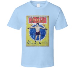 Bat Battalino The Ring Cover Boxing Lover Cool Worn Look Fan T Shirt