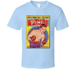 Louis Simon The Ring Cover Boxing Lover Cool Worn Look Fan T Shirt