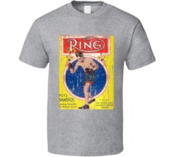 Pete Sanstol The Ring Cover Boxing Lover Cool Worn Look Fan T Shirt