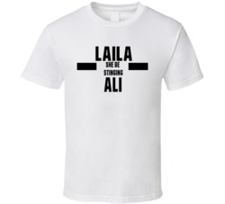 Laila She Be Stinging Ali Nickname Boxing Lover Cool Fan T Shirt