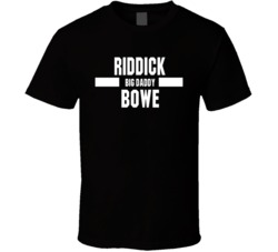 Riddick Big Daddy Bowe Nickname Boxing Lover Cool Fan T Shirt