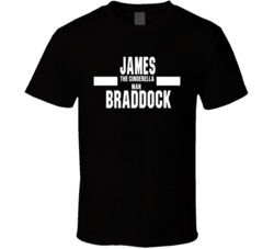 James The Cinderella Man Braddock Nickname Boxing Lover Cool Fan T Shi