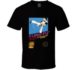 Kung Fu Retro Nintendo Classic Retro Cover Art  T Shirt